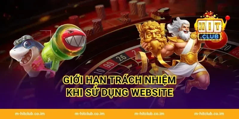 Giới hạn trách nhiệm khi sử dụng website